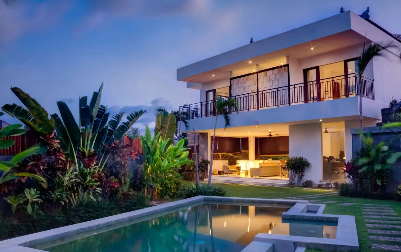 Tropical island villa with modern design